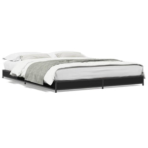 Bettgestell Schwarz 135x190 cm