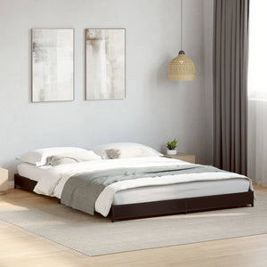 Bettgestell Schwarz 135x190 cm
