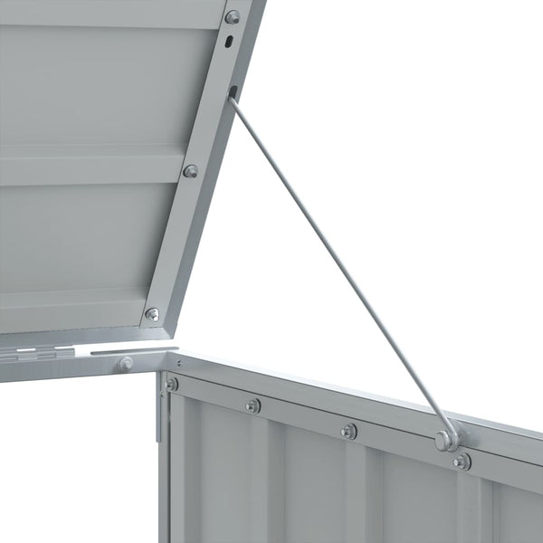 Mülltonnenbox Stahl Grau für 1 Tonne