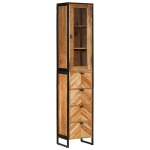 vidaXL Meuble de salle de bain 40x27x190 cm Fer et bois d'acacia massif