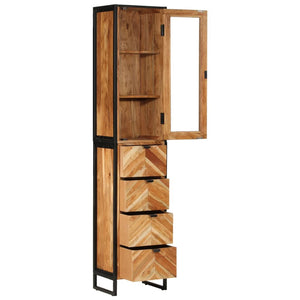 vidaXL Meuble de salle de bain 40x27x190 cm Fer et bois d'acacia massif