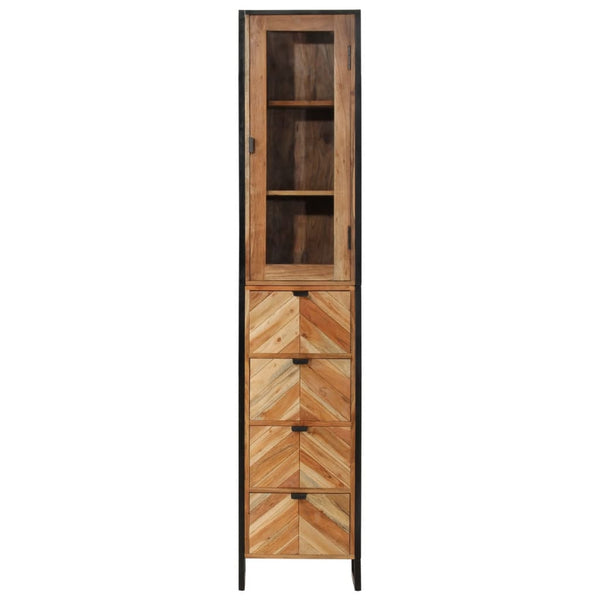 vidaXL Meuble de salle de bain 40x27x190 cm Fer et bois d'acacia massif