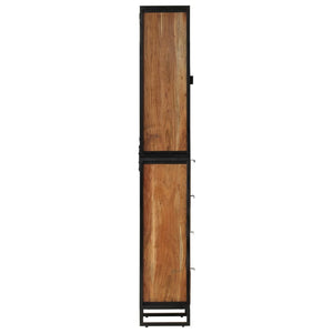 vidaXL Meuble de salle de bain 40x27x190 cm Fer et bois d'acacia massif