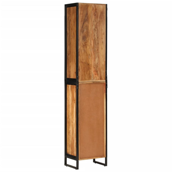 vidaXL Meuble de salle de bain 40x27x190 cm Fer et bois d'acacia massif