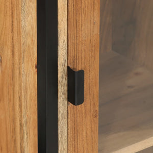 vidaXL Meuble de salle de bain 40x27x190 cm Fer et bois d'acacia massif