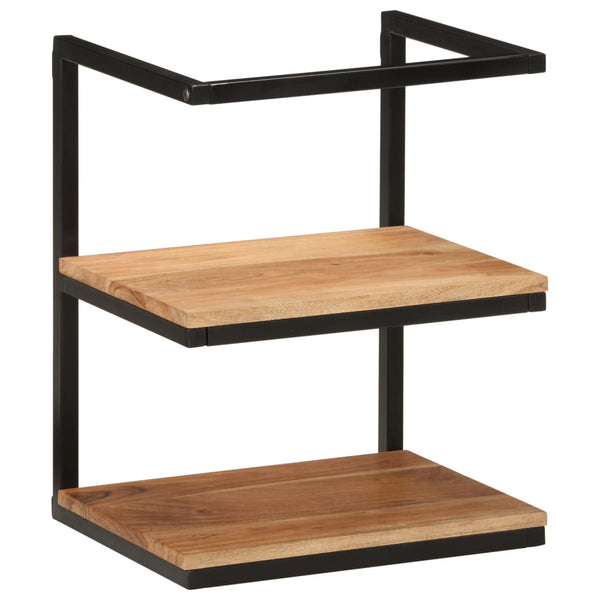 vidaXL Ensemble de meubles de salle de bain 5 pièces en fer et bois d'acacia massif