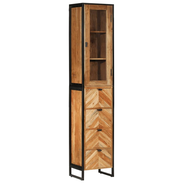 vidaXL Ensemble de meubles de salle de bain 5 pièces en fer et bois d'acacia massif