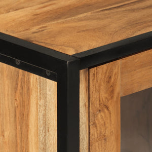vidaXL Ensemble de meubles de salle de bain 5 pièces en fer et bois d'acacia massif