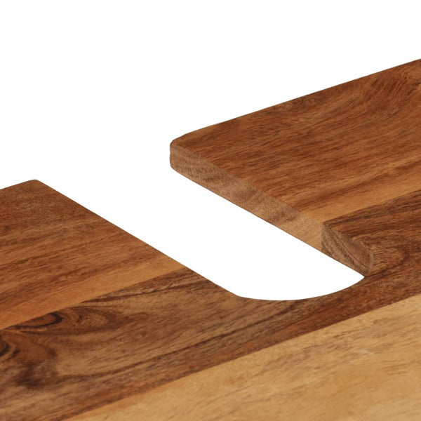 vidaXL Ensemble de meubles de salle de bain 5 pièces en fer et bois d'acacia massif
