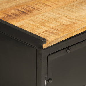Badmöbel Set Eisen Mango Massivholz 2-teilig