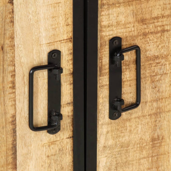 vidaXL Ensemble de meubles de salle de bain 4 pcs Fer et bois de manguier massif