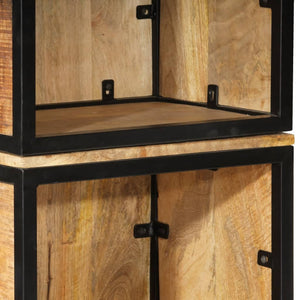 vidaXL Ensemble de meubles de salle de bain 4 pcs Fer et bois de manguier massif