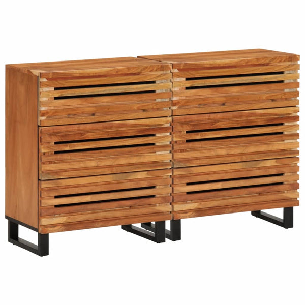 Massivholz Akazie Sideboard 60 cm 2er Set