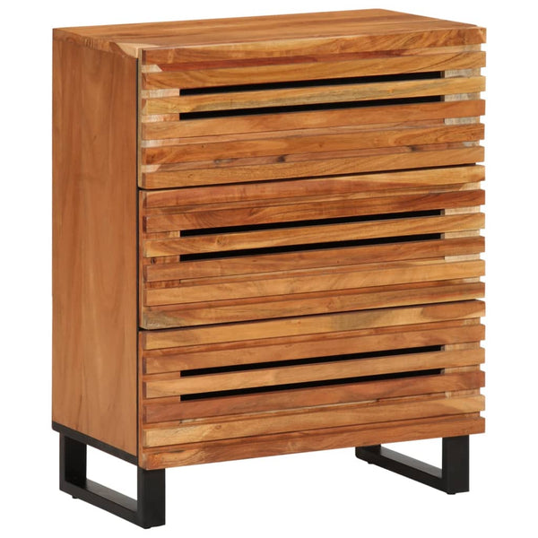 Massivholz Akazie Sideboard 60 cm 2er Set