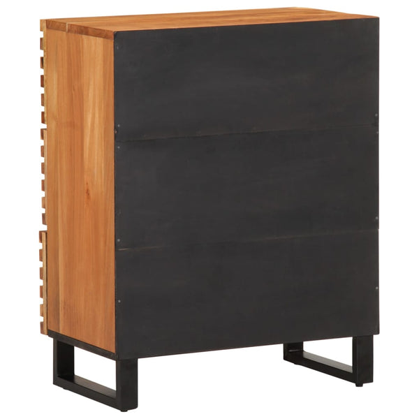 Massivholz Akazie Sideboard 60 cm 2er Set