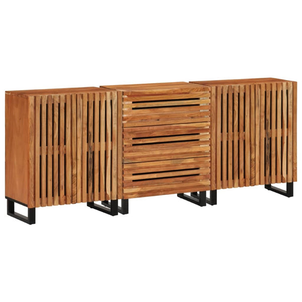 Akazie Sideboard 60x34x75cm, 3er Set