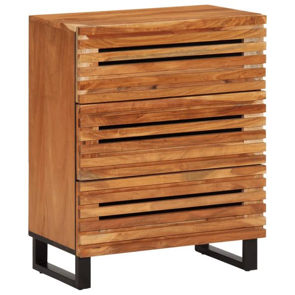 Akazie Sideboard 60x34x75cm, 3er Set