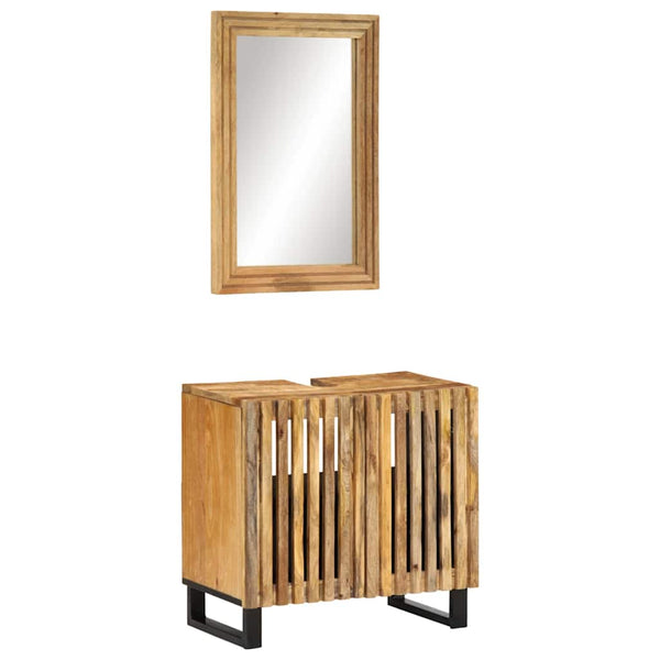 Badmöbel-Set aus Mangoholz, 2-teilig