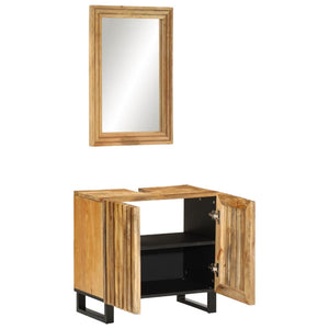 Badmöbel-Set aus Mangoholz, 2-teilig