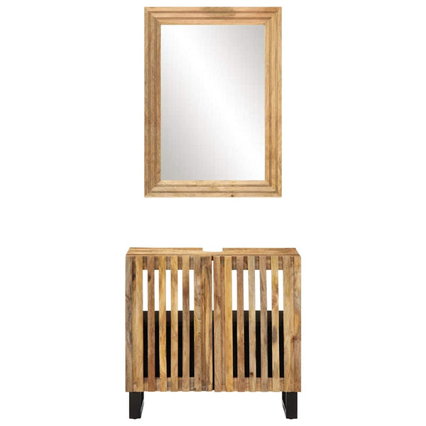 Badmöbel-Set aus Mangoholz, 2-teilig