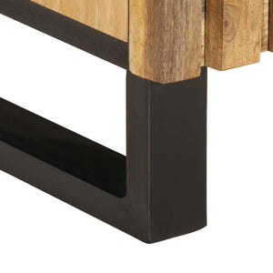 3-tlg Badmöbel Set Raues Mangoholz