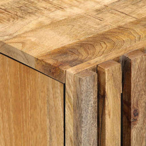 3-tlg Badmöbel Set Raues Mangoholz
