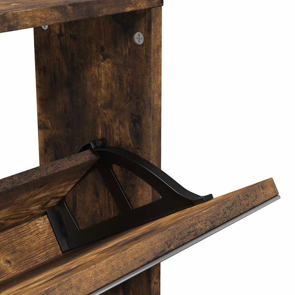 Schuhschrank mit Spiegel Räuchereiche