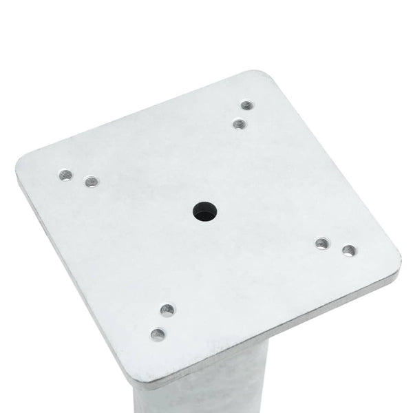 Bodenhülse für Sonnenschirm, Stahl Silber