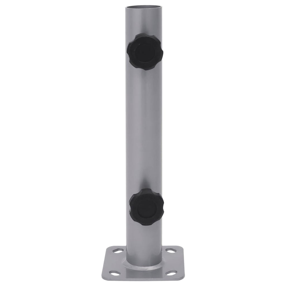 Sonnenschirmständer Stahl Silber für Ø32-38mm Schirme