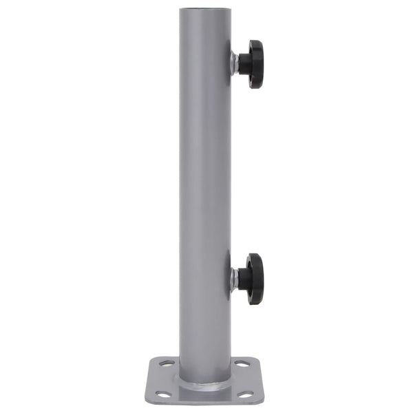 Sonnenschirmständer Stahl Silber für Ø32-38mm Schirme