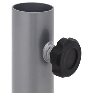 Sonnenschirmständer Stahl Silber für Ø32-38mm Schirme