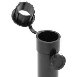 Sonnenschirmständer Mattschwarz für 38/48mm Schirm