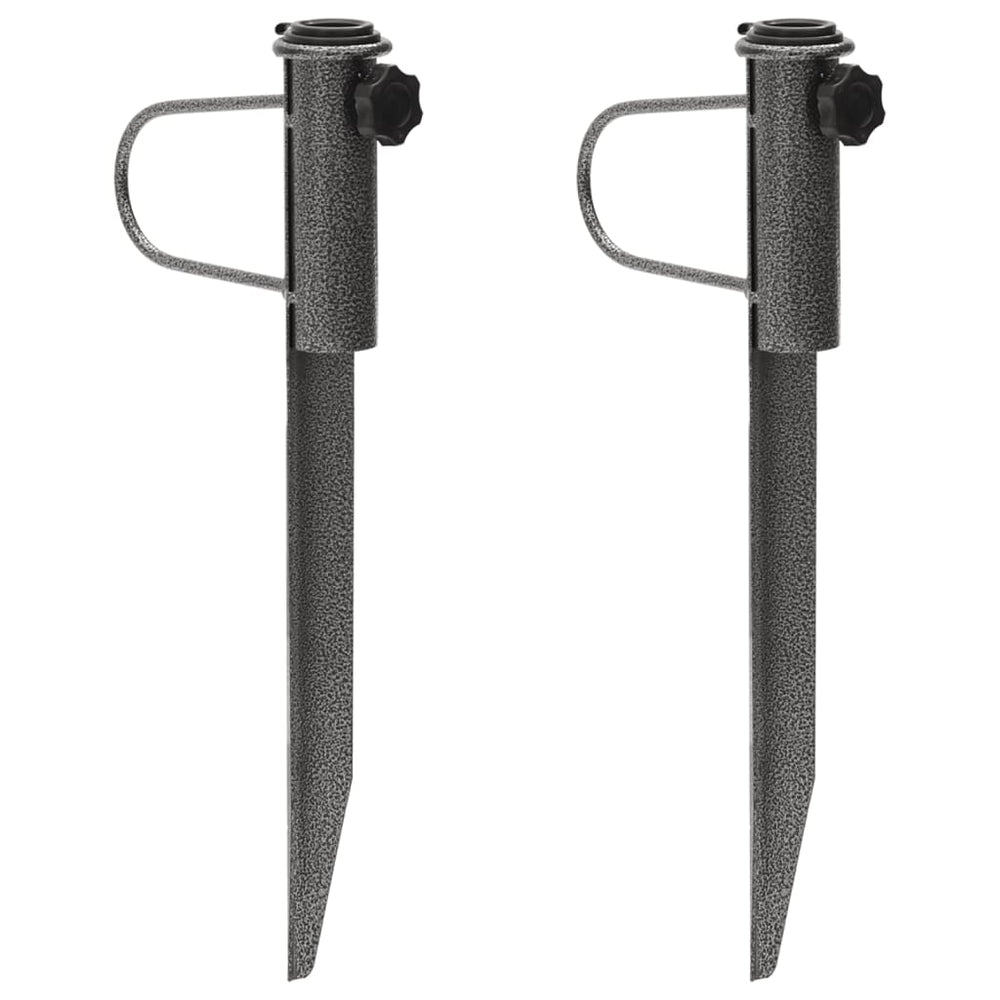 Erdspieß-Schirmständer, 2er Set