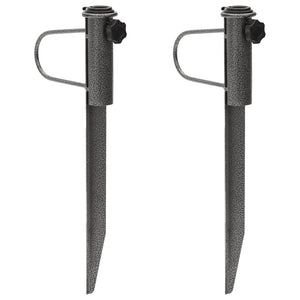 Erdspieß-Schirmständer, 2er Set