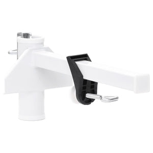 Balkon Sonnenschirmhalter Weiß Stahl 38 mm
