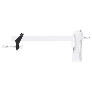 Balkon Sonnenschirmhalter Weiß Stahl 38 mm