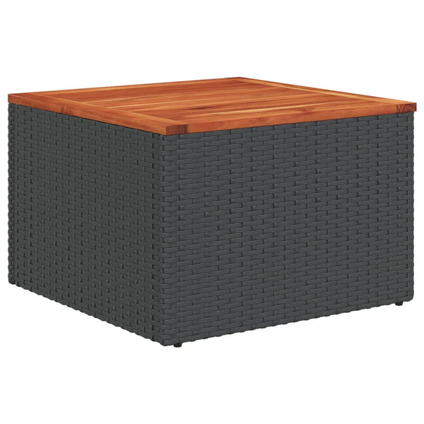 13-tlg. Garten Sofagarnitur Schwarz Poly Rattan