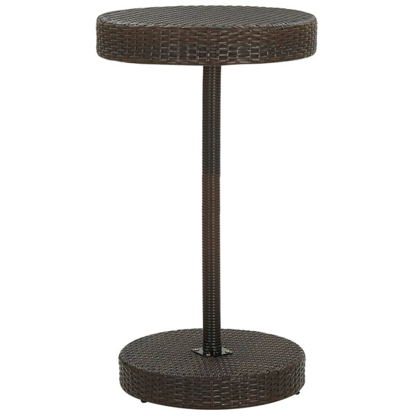 vidaXL Ensemble de bar de jardin 3 pcs avec coussins résine tressée marron