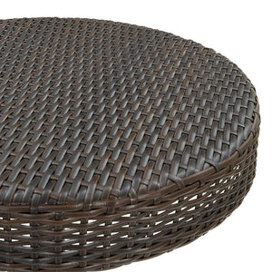 vidaXL Ensemble de bar de jardin 3 pcs avec coussins résine tressée marron