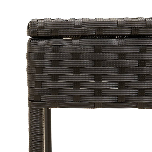 Poly Rattan Sonnenliegen Set mit Tisch