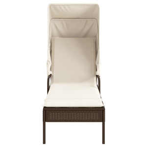 Poly Rattan Sonnenliegen 2er Set mit Tisch