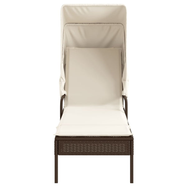 Poly Rattan Sonnenliegen 2er Set mit Tisch