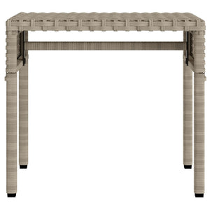 vidaXL Chaises longues 2 pcs avec toit et table en résine tressée gris clair