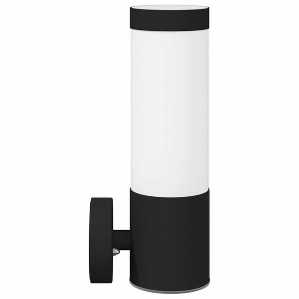 Schwarze Edelstahl Außenwandleuchte