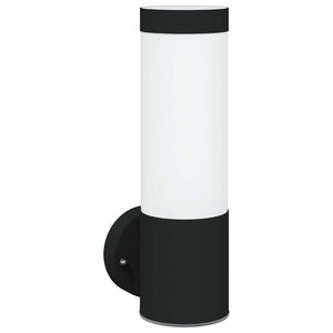 Außenwandleuchte Schwarz 2er-Set