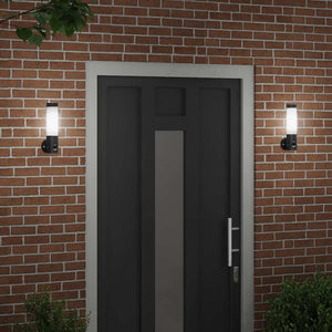 Außenwandleuchte Schwarz 2er Set
