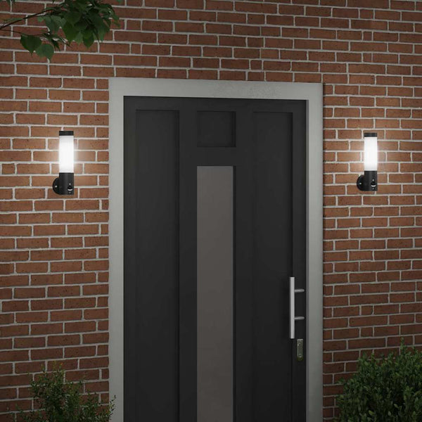 Außenwandleuchte Schwarz 2er Set