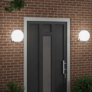 Außenwandleuchte Silber 2er Set