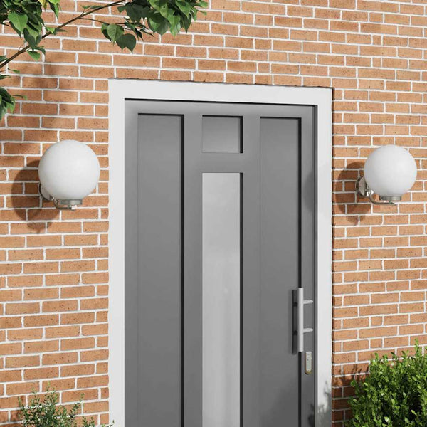 Außenwandleuchte Silber 2er Set