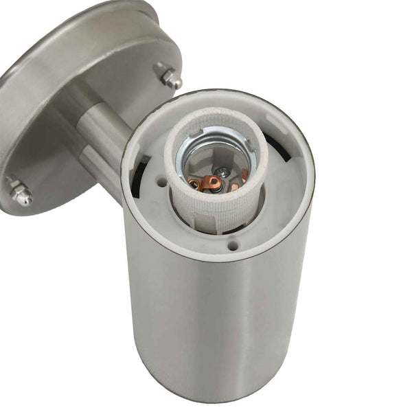 Außenwandleuchte Silber 2er Set
